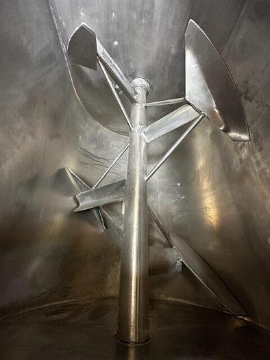 Usado Misturador inox tipo pás , cap 1000 Lts
