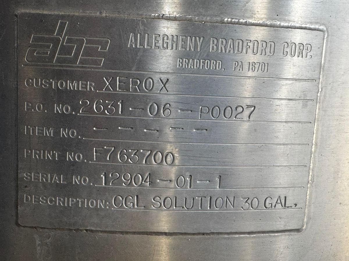 Usado Tanque misturador em aço inox   ,  cap 120 lts