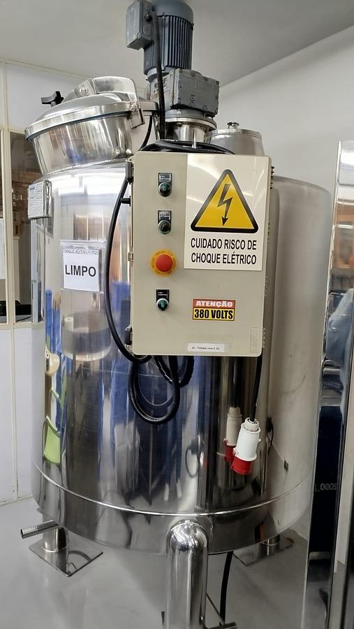 Usado Tanque misturador inox , cap 1200 Lts - WFA Equipamentos 