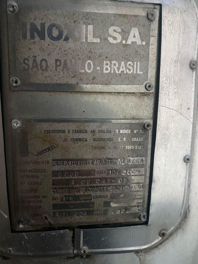 Usado Tanque em inox , cap 6000 Lts - WFA Equipamentos