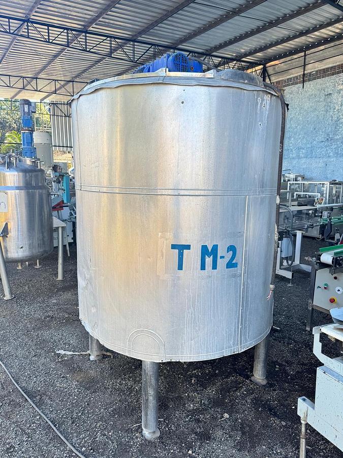 Usado Tanque com misturador inox , aquecimento eletrico - WFA Equipamentos 