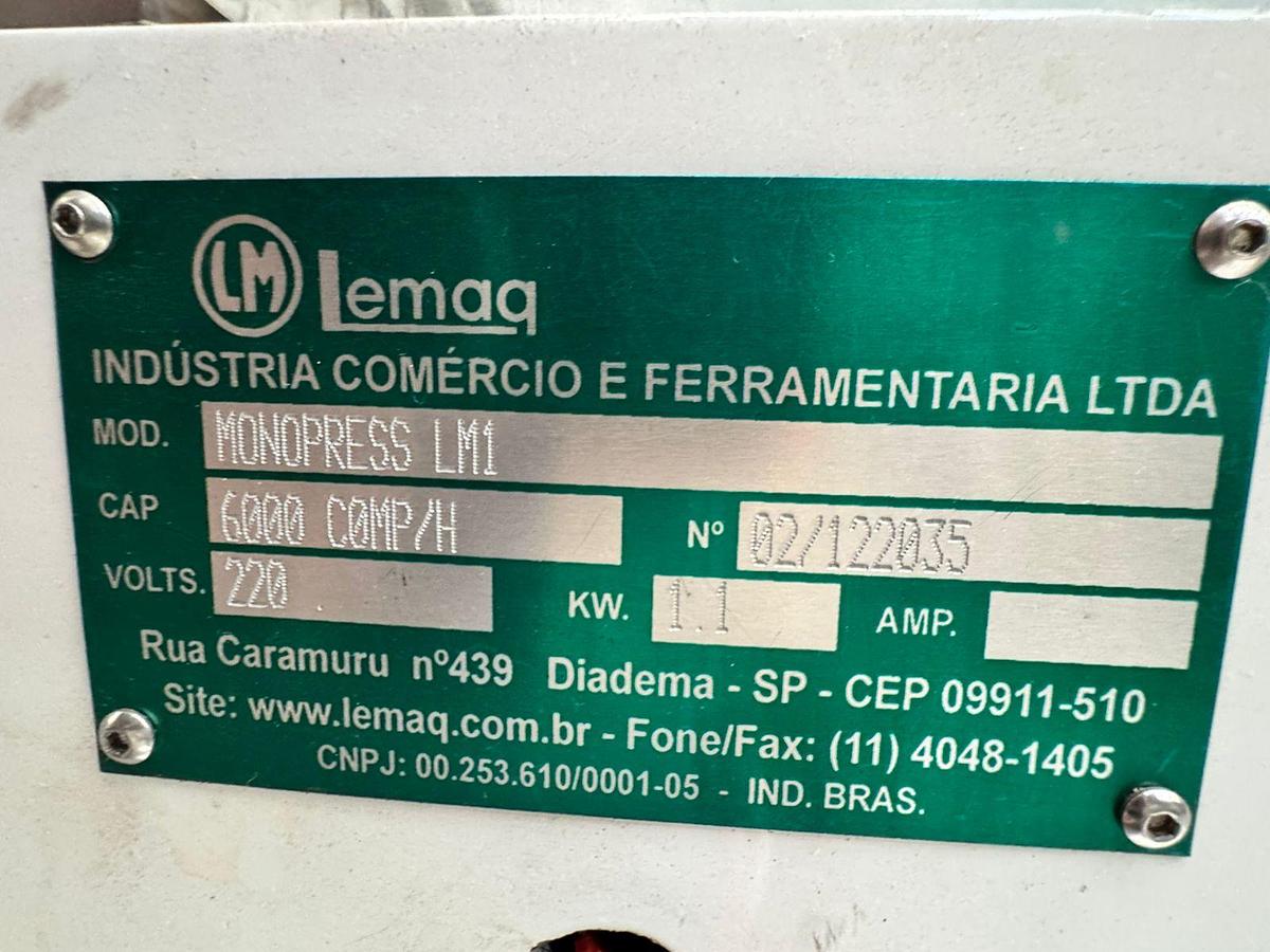 Usado Compressora excentrica monopunção Pica pau - Lemaq 