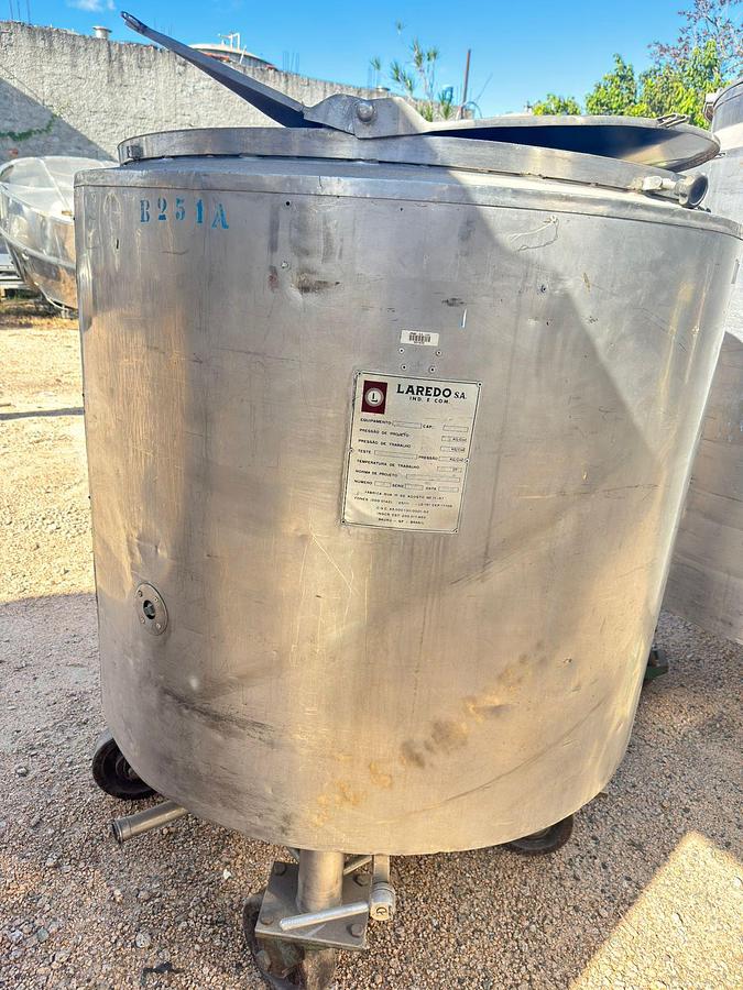 Usado Tanque em aço inox com camisa , 600 Lts
