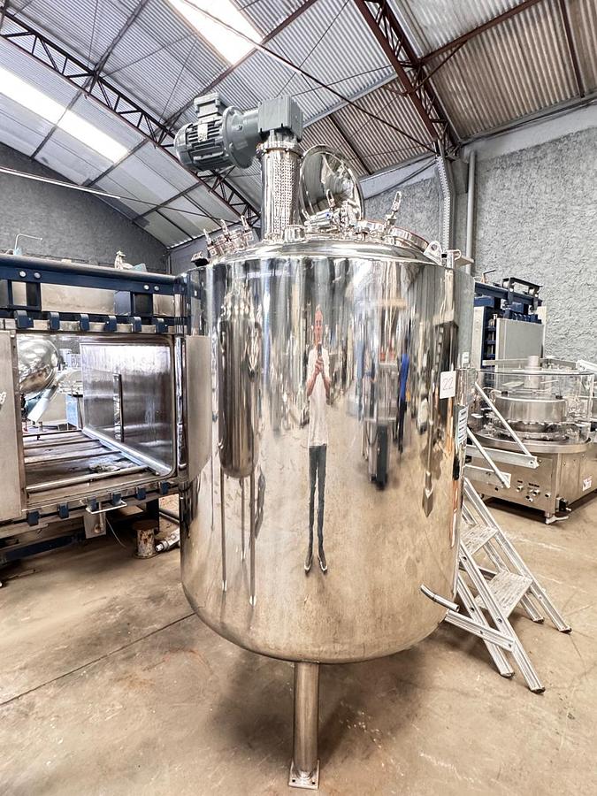 Usado Reator em inox 316 L cap 1000 Lts - WFA Equipamentos