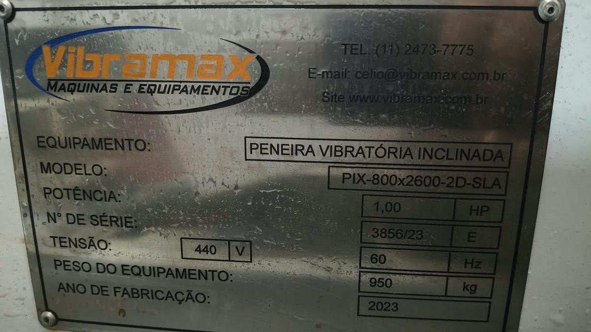 Usado Peneira vibratoria linear  em  inox - WFA Equipamentos