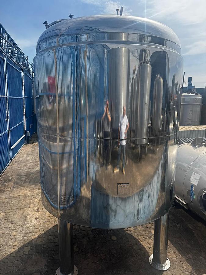 Usado Tanque de estocagem  em aço  inox  316 L, cap. 12.000 lts - Ricefer