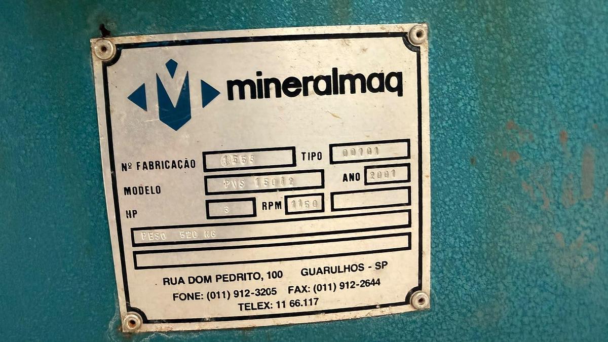 Usado Peneira vibratoria em aço inox , Mineralmaq - WFA Equipamentos