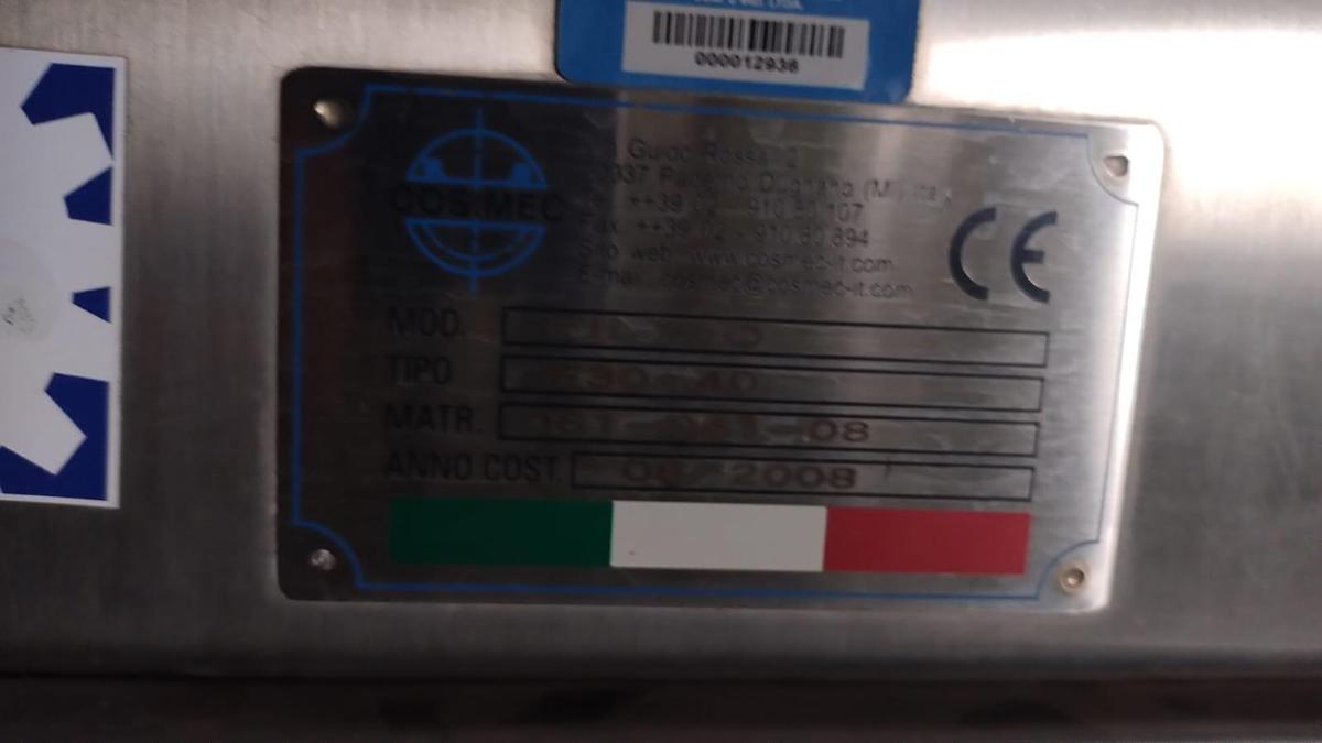 Usado Transferidor de pós a vacuo , COSMEC - WFA Equipamentos 