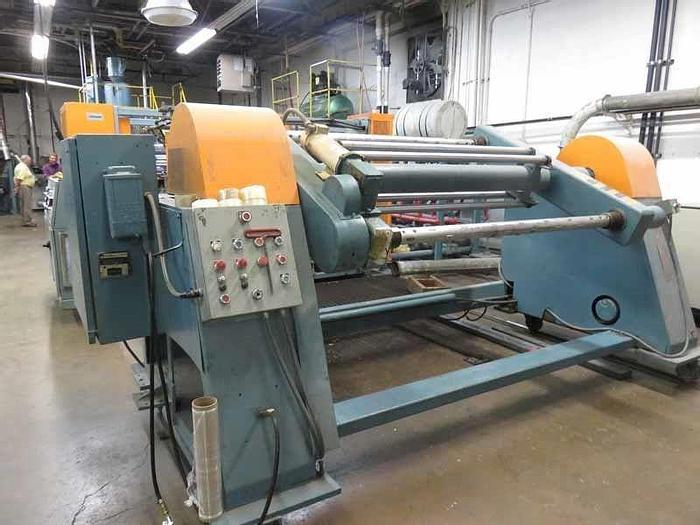 Used 64" WIDE CROWN SHEET LINE WITH 4.5" EXTRUDER
