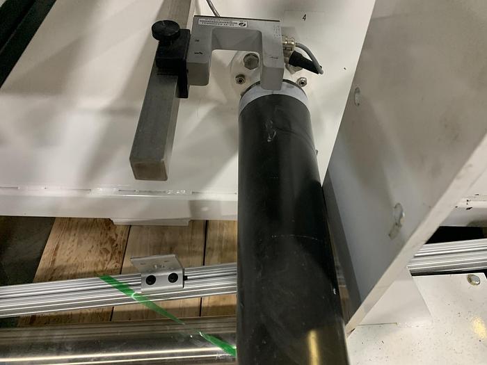 Used 18" WIDE WEBEX MODEL 1251 DUPLEX REWINDER W SIMCO ION BLOWER AND COGNEX CAMERA