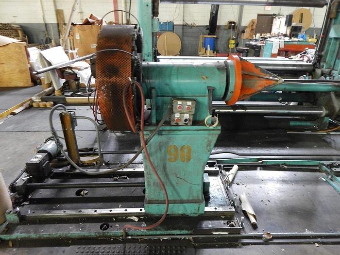 Used 96" CAMERON TWO DRUM SLITTER REWINDER 50" DIAMETER ROLL - PENDING SALE