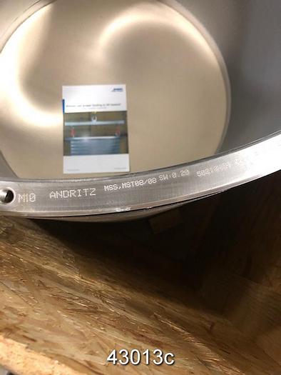 Used Voith MSM 08/08 Tertiary Fine Screen Valeo Design P 05-35-10 Profile .20mm Slots #43013