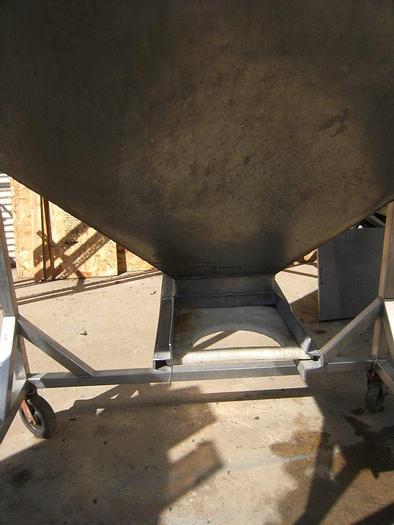 Used Hopper, 160 CF, S/st, Portable, (2) #S740452