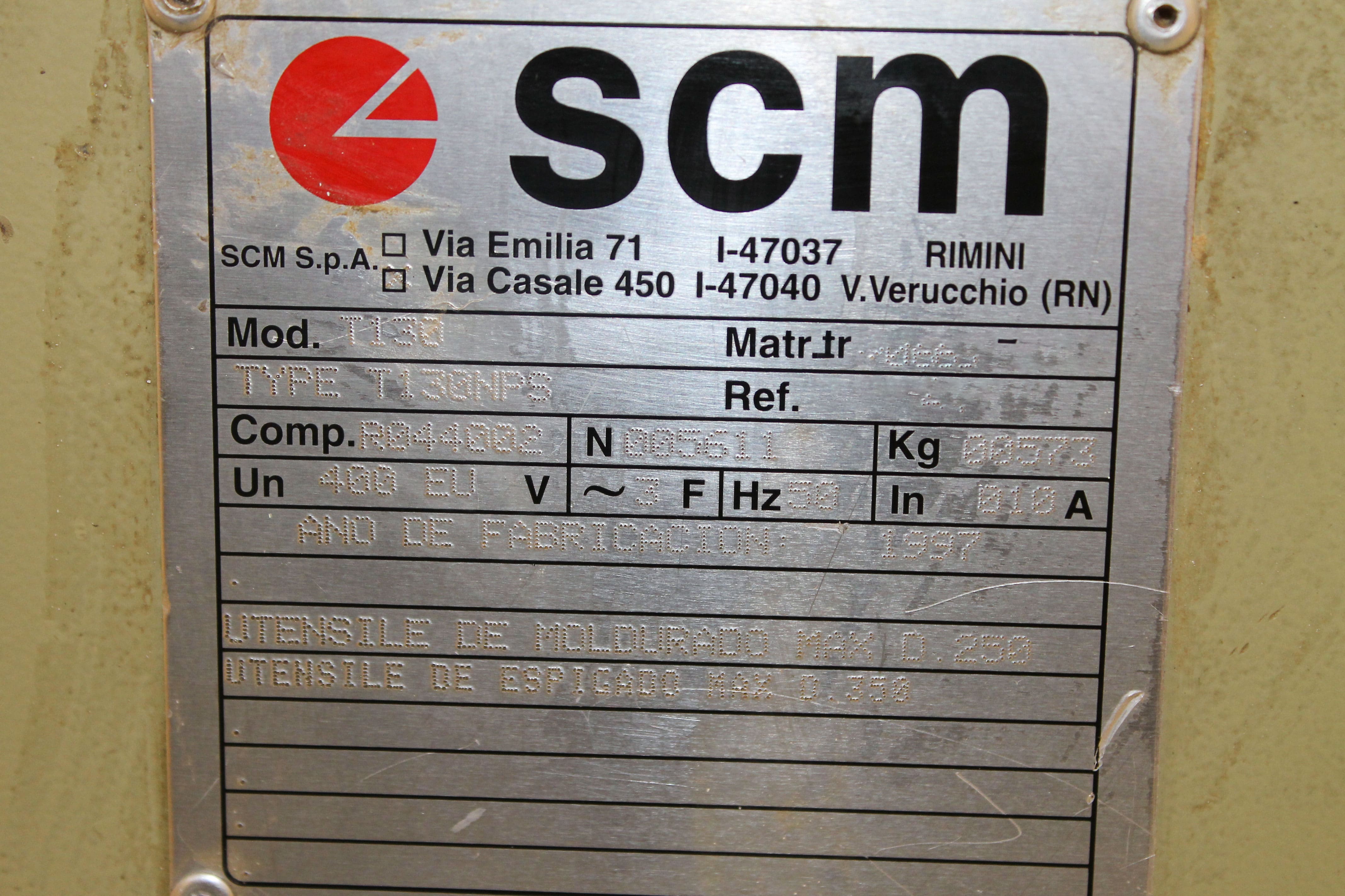 Used SCM T130 - Spindle moulding machine - 1997