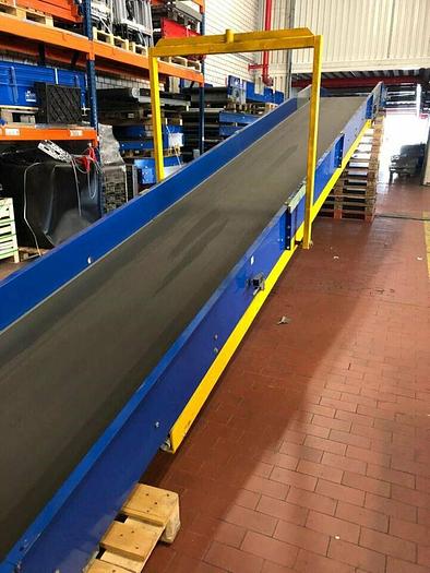 Gebraucht BUDDE Gurtförderer Förderband Steigband mit Knick