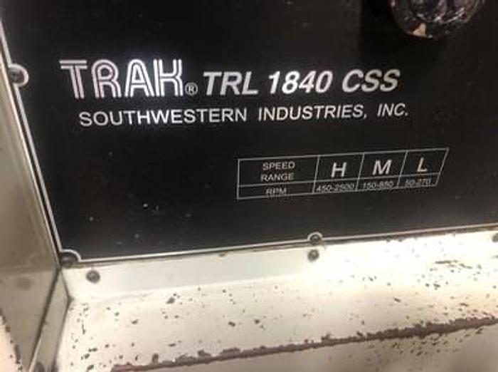 Used 2002 Southwest Industries Trak TRL-1840 CSS