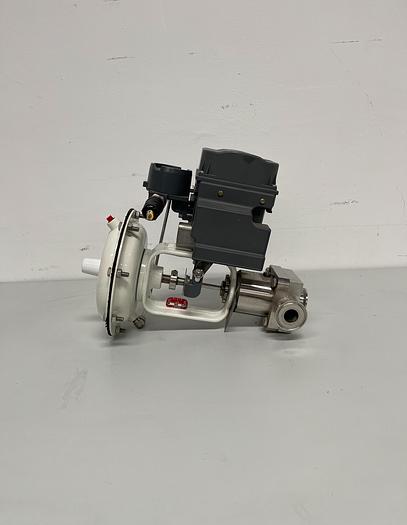 Used Fisher / Baumann 32-84041SA 316L Control Valve + Fieldvue DVC6010F Positioner