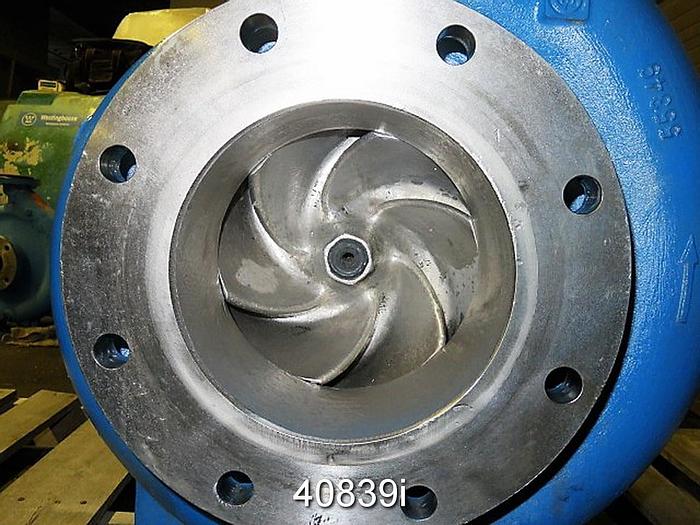 Used Goulds 3196 6x8x13 Pump, SS Casing, 6-Vane SS Impeller #40839