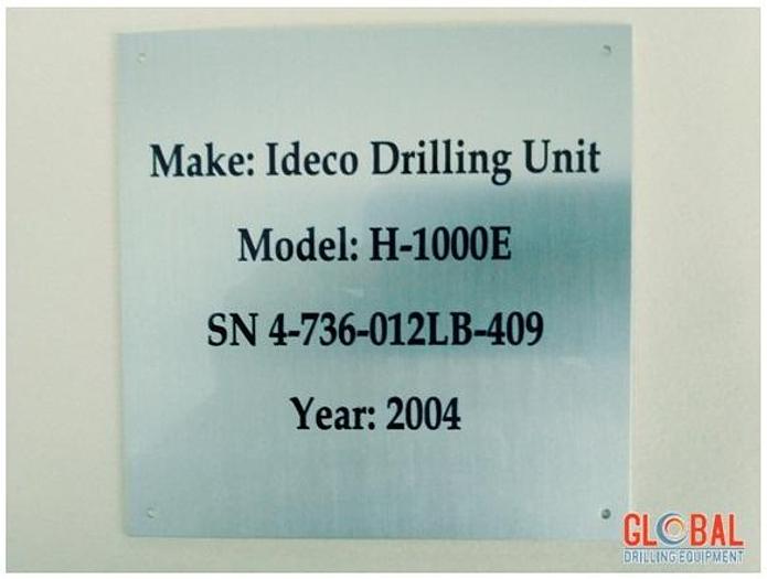 Used Item 0524 : 2004 IDECO DRILLING UNIT 1000 HP