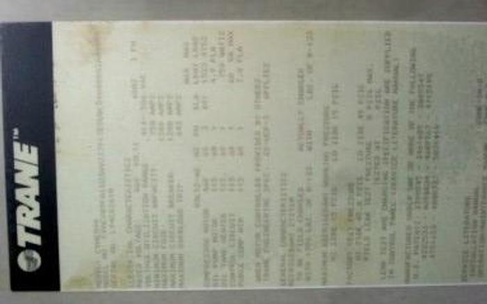 Unused Refrig, Chiller, 890 Ton, Trane, Centra-Vac #S732679