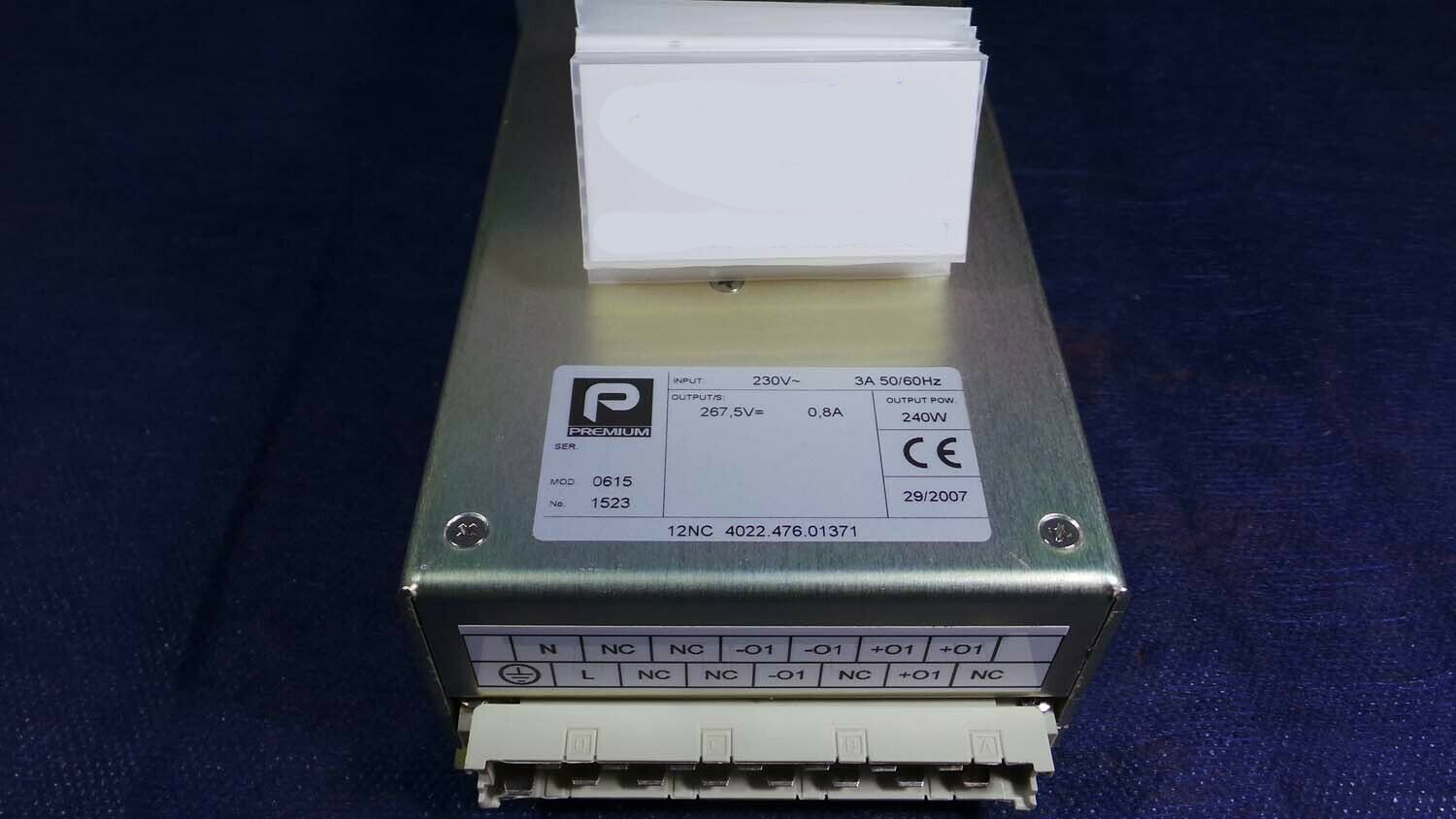 Used ASML / Premium 4022.476.01371 PSU 270V 1.9A 3HE 12TE