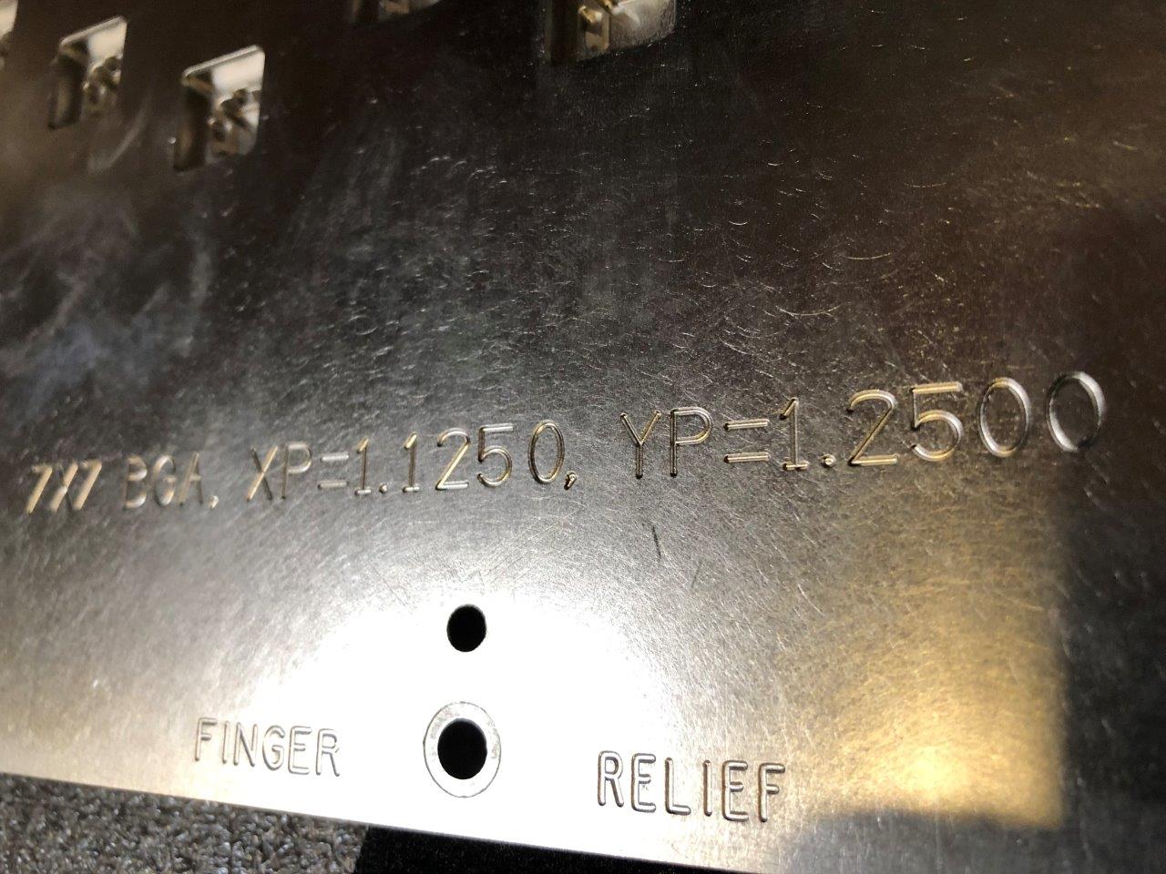 Used Delta Edge DE8000 7X7 BGA Test Handler Change Kit