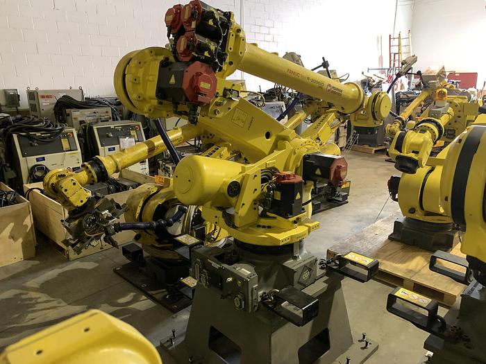 Used FANUC R2000iC/125L 6 AXIS CNC ROBOT WITH R30iB CONTROLLER, IR VISION, 125KG X 3,100 MM H REACH