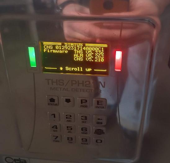 Used EIA tablet metal detector  Mdl THS/PH21N-007