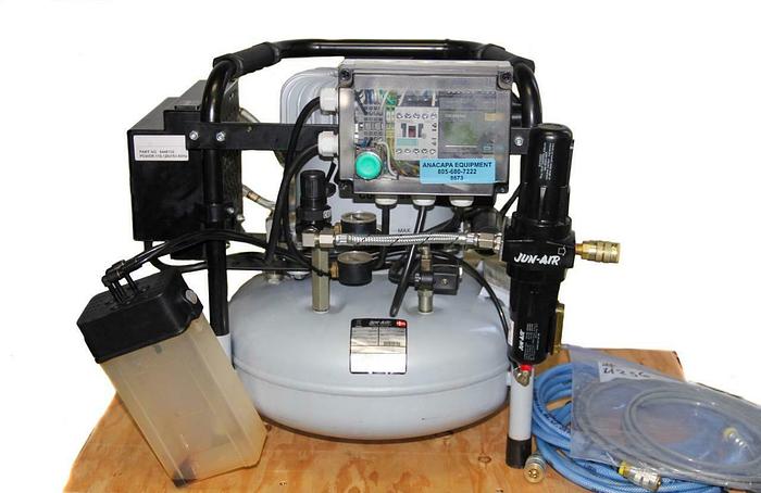 Used Jun Air 1352006 6-15 Dental Compressor 0.54Hp 3500 RPM Plus Extras (8673)W