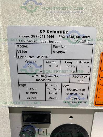 Used SP Scientific  FTS Vapor Trap VT490