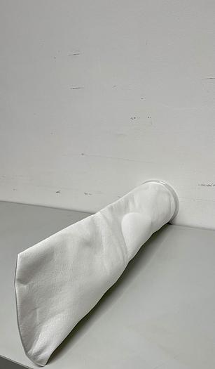 Duda  Welded Polyester Filter Bag, With Plastic Collar flange, L/32" D/ 7"