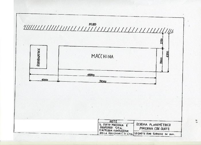 Used 104" (2.64M) CYLINDER MOULD PAPER MACHINE TOSCOTEC  2002