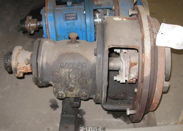 Used Goulds 3196 Power End, 3196Mt, 3X4X13, Ductile Iron Stuffing Box, Stainless Steel Impeller, 11", Packing, Mt Power End #21884