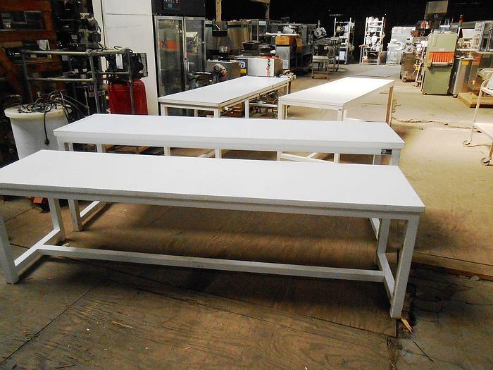 Used Table, Prep, 24" x 8', C/st Frame, Hardwood Top (2) #S741978