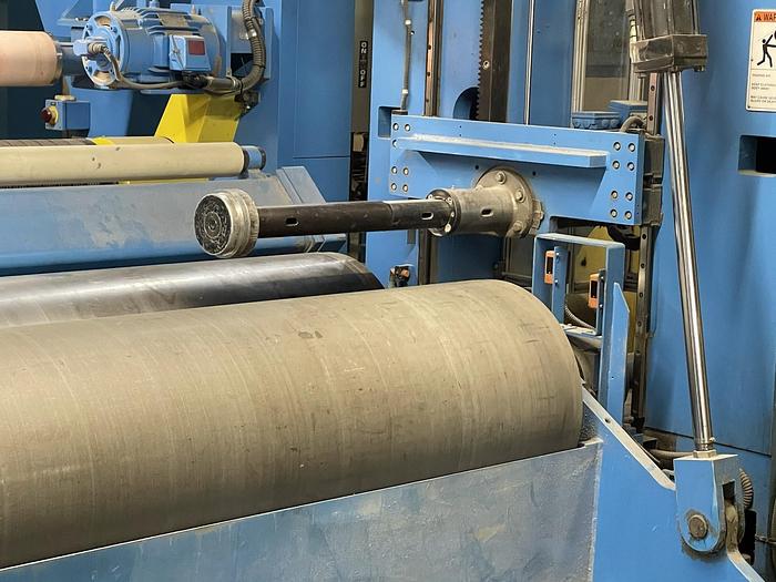 Used 110" (2800mm) JAGENBERG CONWIND II TWO DRUM SLITTER REWINDER 60" DIAMETER