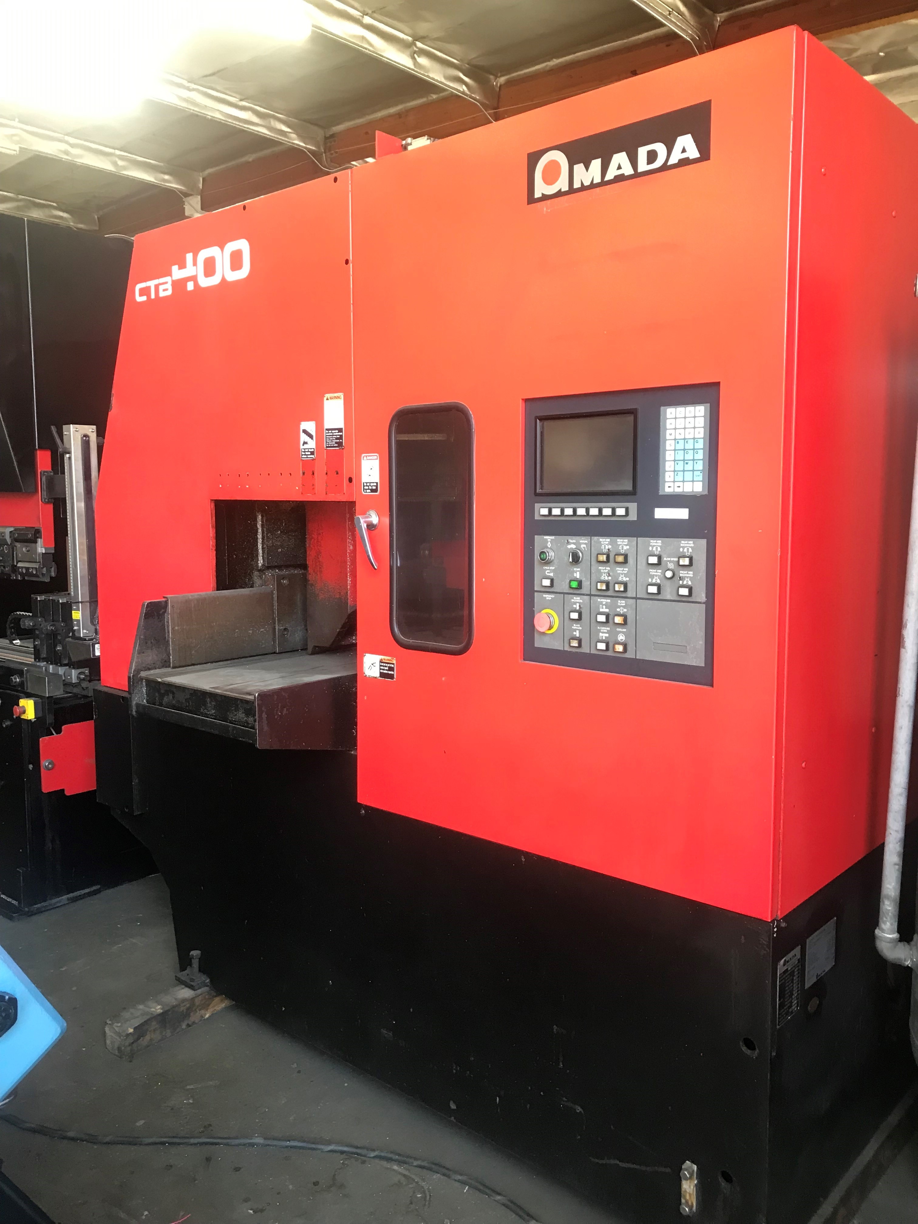 Used AMADA CTB400 AUTOMATIC HORIZONTAL BANDSAW 16" X 16" 1998 #6331