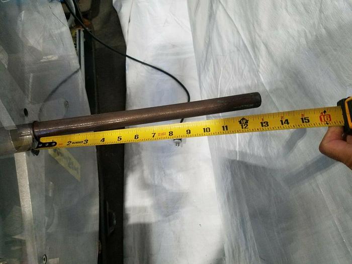 Used CoilMate Motorized Stock Reel Payoff feed with sensors start stop automatic