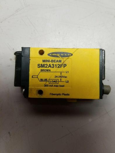 Used Banner Mini-Beam Fiber Optic Sensor SM2A312FP