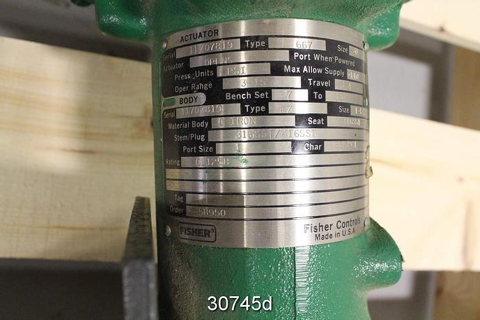 Unused Fisher EZ 1.5" Steam Valve #30745