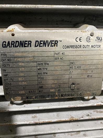 Used GARDNER DENVER COMPRESSOR DUTY MOTOR