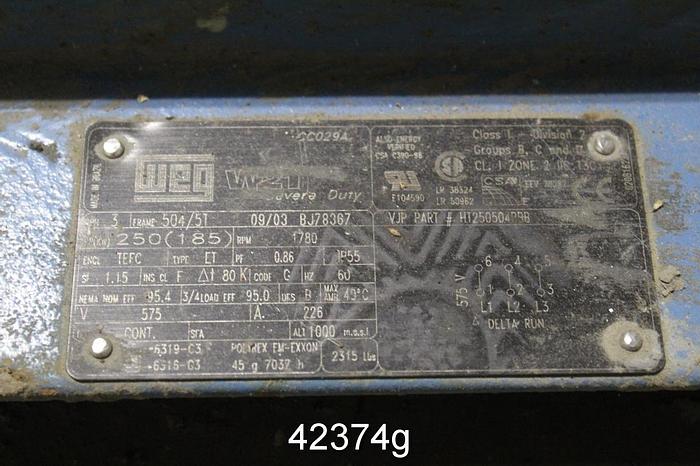 Used Thune SP 70SLX Dewatering Screw Press #42374