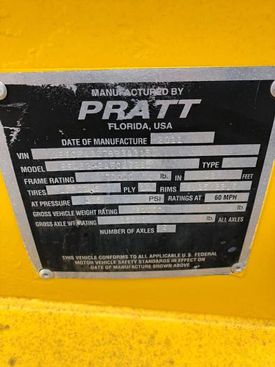 Used 2011 PRATT Tandem Axle Hydration Unit