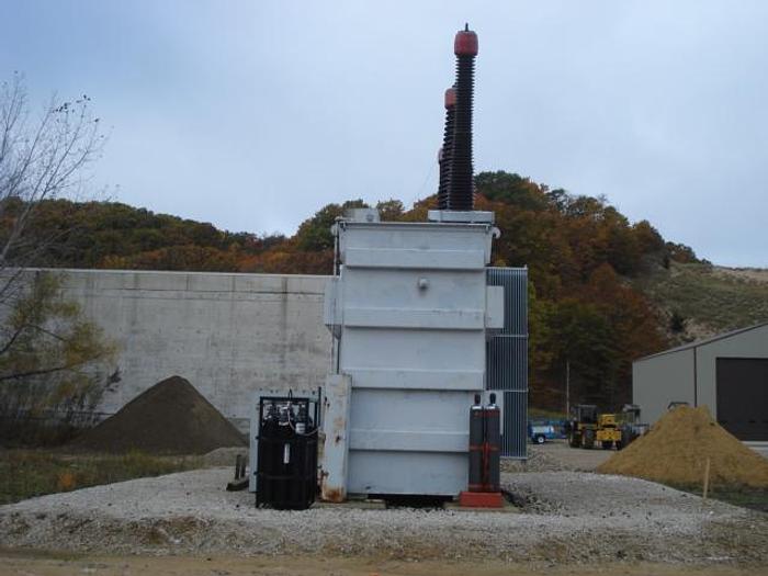 Used GE 9500 kVA Transformer  HV:345000GY/199190 LV: 2400