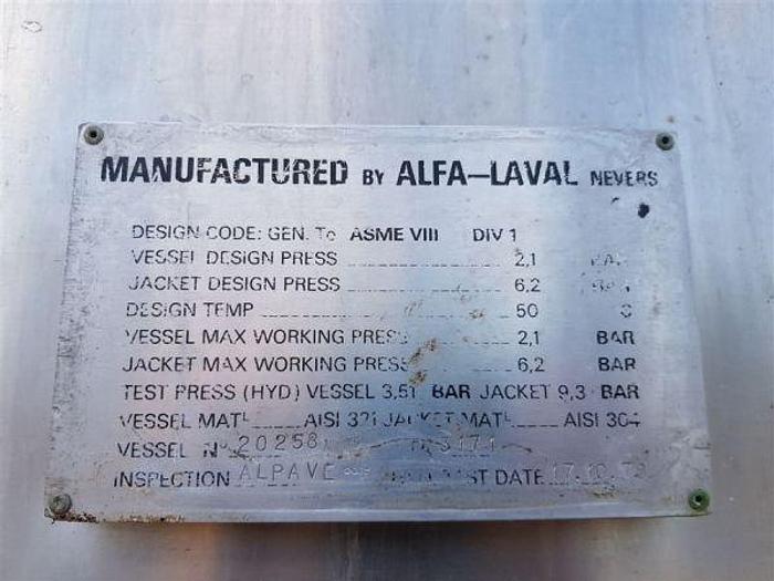 Used 5,000 Litre Stainless Steel Jacketed Tank