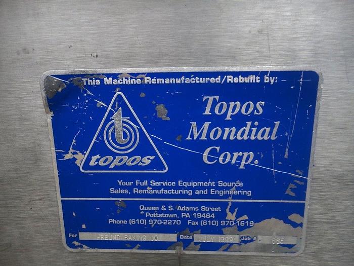 Used Pump, Dough, Twin Screw, S/st, Topos, Auger, Hopper, U20 #S741577