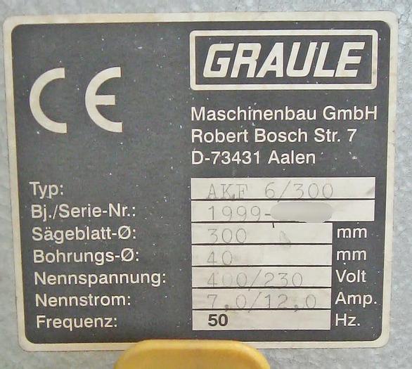 Gebraucht Ausklinkfräse Graule AKF 6/300