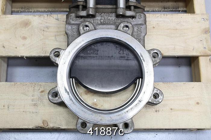 Used True Line 8" Air Operated Knife Gate Valve #41887