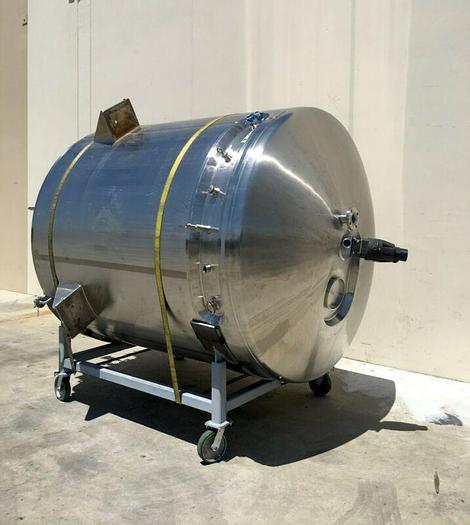 Used Precision 5000 Liter Stainless Steel Jacketed Reactor @ 52 PSI  Mixer w/o Motor