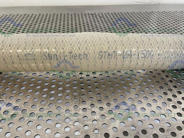 Used Sani-Tech  STHT-WR-1500 18" Silicone Hose w/ 1 1/2" Sanitary Fitting