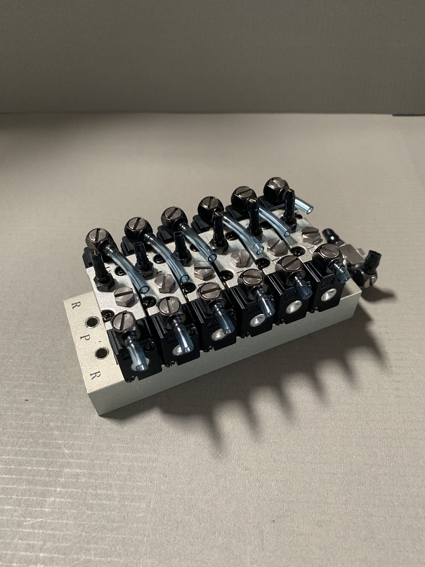Used SMC Bank of Air Operated Valves VZA3220